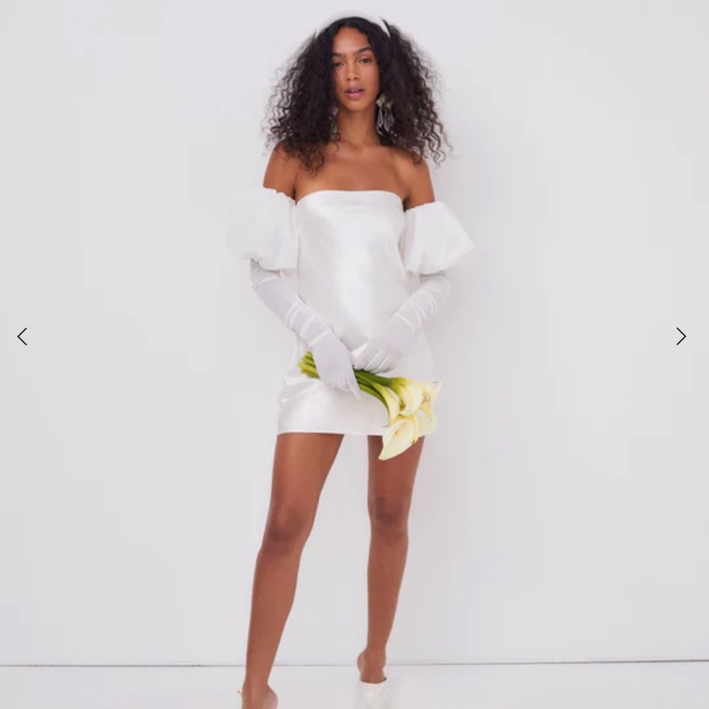 For Love & And Lemons White Mini Dress Bridal NWT
